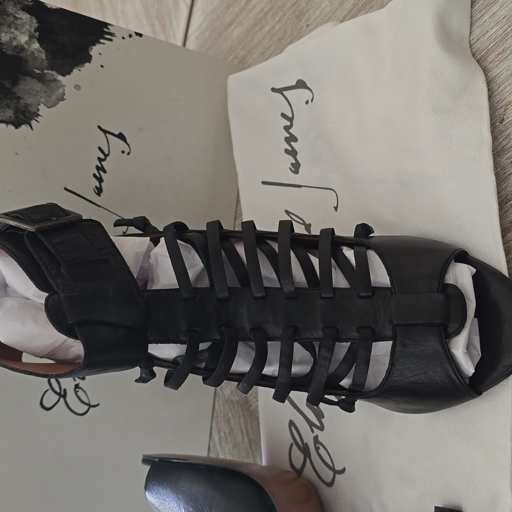 Elizabeth and James Leather High Heels - Picture 7 of 11